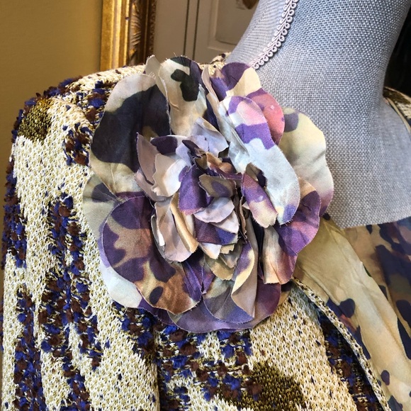 St John Silk Dress and Knit Jacket sz 4/8 - Picture 3 of 8